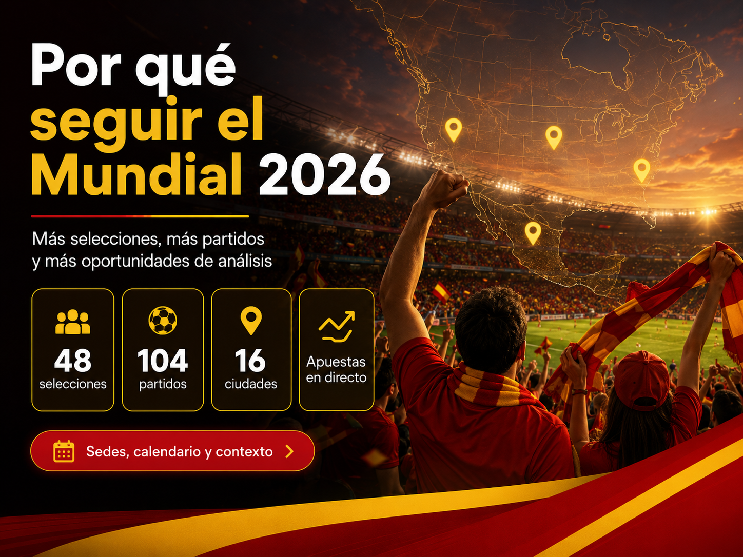 Por qué seguir el Mundial 2026: más selecciones, más partidos y más oportunidades de análisis