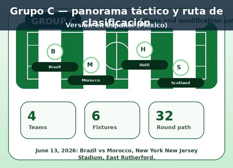 Táctico resumen gráfico para el Grupo C