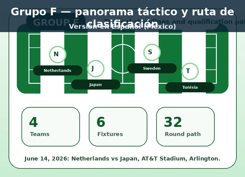 Táctico resumen gráfico para el Grupo F