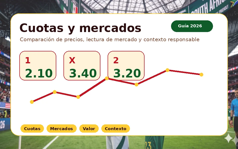 Imagen editorial de cuotas del Mundial 2026 con contexto visual para la página
