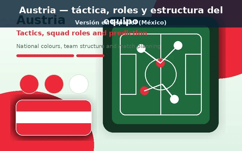 Austria táctico plantilla previa con colores nacionales