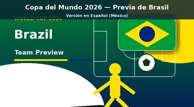 Brasil Mundial 2026 previa del equipo principal Brasil Mundial 2026 previa del equipo banner con colores nacionales