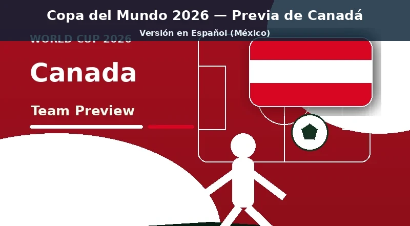 Canadá Mundial 2026 previa del equipo principal Canadá Mundial 2026 previa del equipo banner con colores nacionales