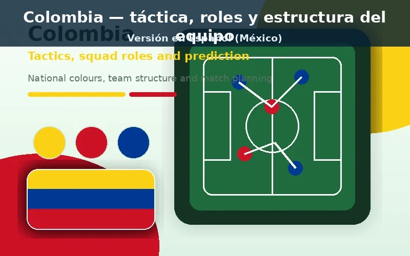 Colombia táctico plantilla previa con colores nacionales