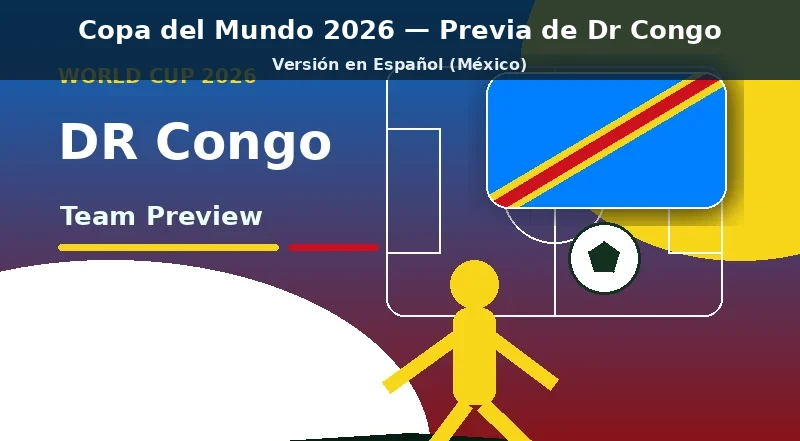 RD del Congo Mundial 2026 previa del equipo principal RD del Congo Mundial 2026 previa del equipo banner con colores nacionales