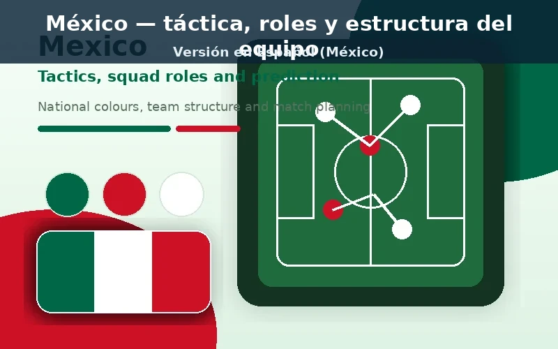 México táctico plantilla previa con colores nacionales