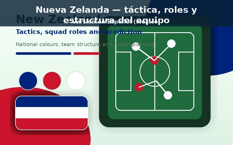Nueva Zelanda Mundial 2026 táctica y plantilla visual Nueva Zelanda táctico plantilla previa con colores nacionales