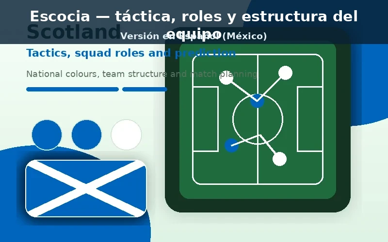 Escocia táctico plantilla previa con colores nacionales
