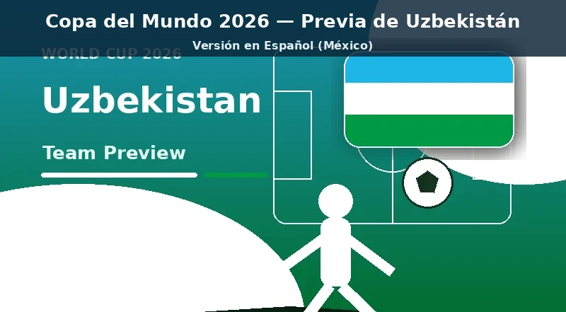 Uzbekistán Mundial 2026 previa del equipo principal Uzbekistán Mundial 2026 previa del equipo banner con colores nacionales